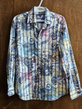 Men's Bugatchi, shaped-fit, long sleeve Shirt.